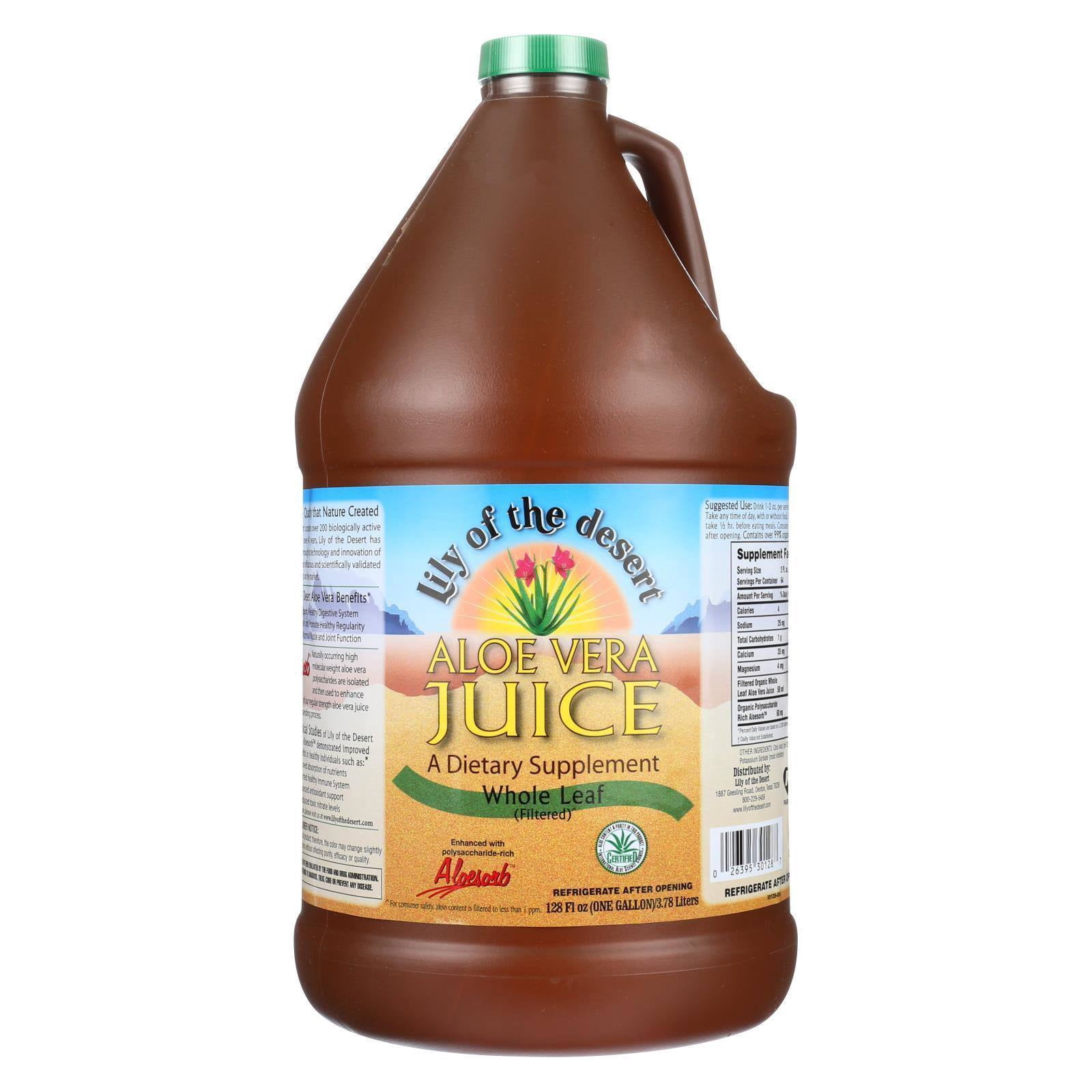 Lily of the Desert Aloe Vera Juice Whole Leaf 128 fl oz