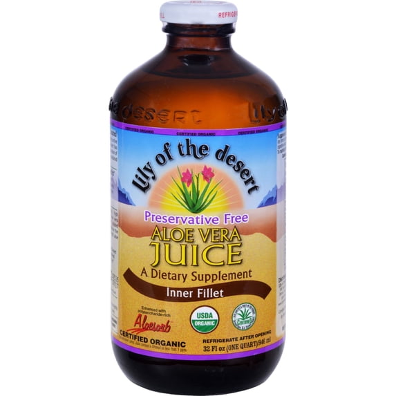 Lily Of The Desert Preservative Free Aloe Vera Juice Inner Fillet, 32.0 FL OZ