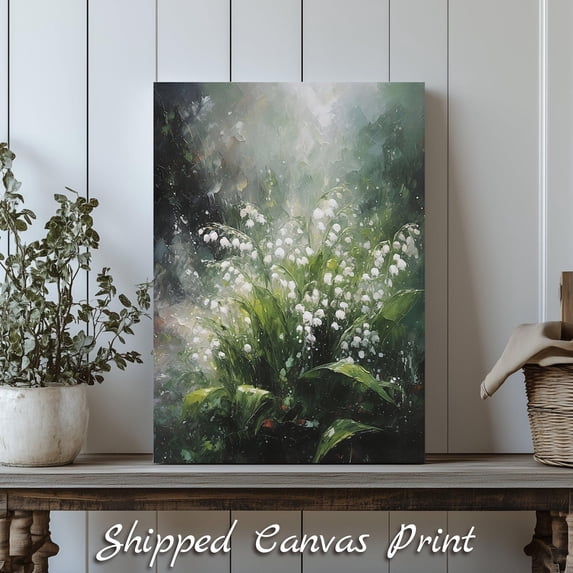Lily of the Valley Print Poster, Spring Flower Artwork, Size 12x18 UNFFRAMED F03.1.6l1455