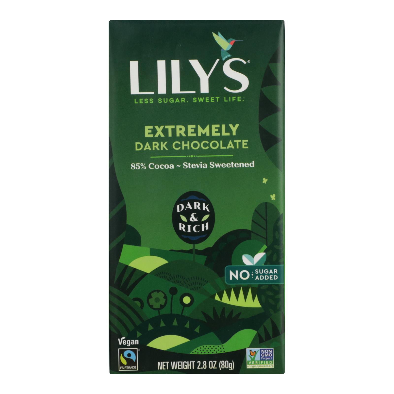 Lily's Sweets Chocolate Bar Dark Crispy Rice 85g