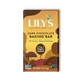 Lily's Baking Bar Vertical Dark Chocolate 4 oz Pack of 4
