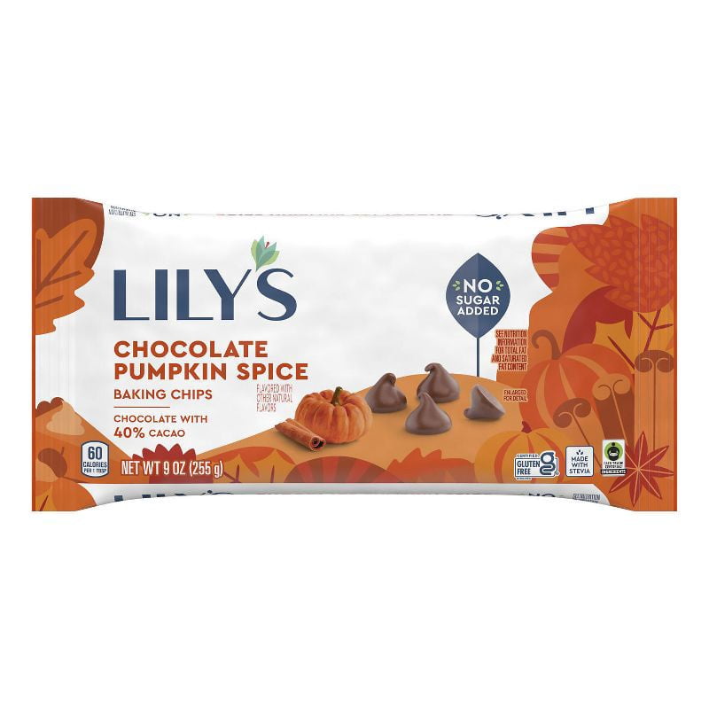 Lily's Chocolate Pumpkin Spice Baking Chips - 9oz bag