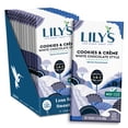 thumbnail image 1 of Lily's Cookies & Crème White Chocolate Style Bar, 12 Count, 2.8 oz, 1 of 7