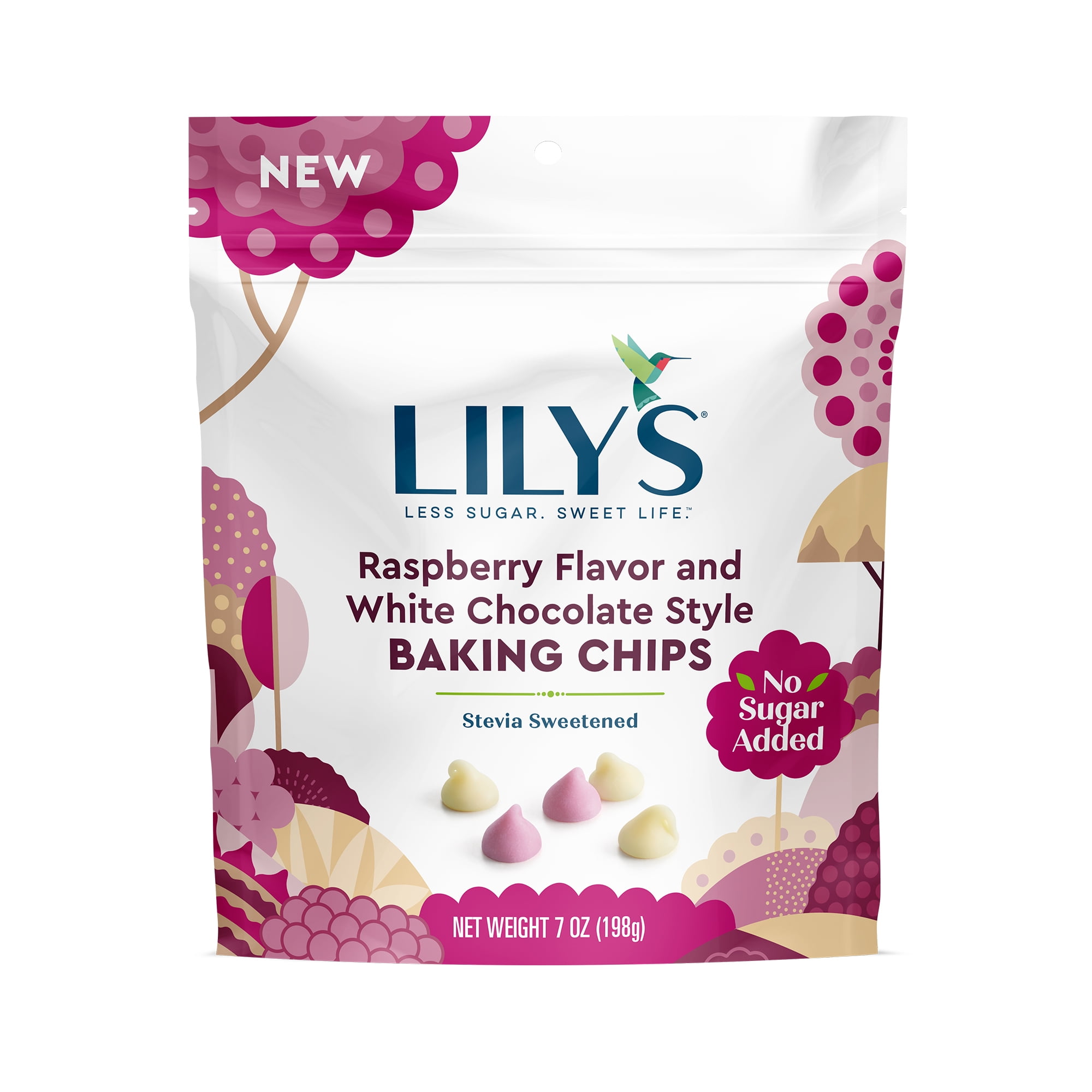 Lily's GlutenFree Raspberry and White Chocolate Style Baking Chips, 7