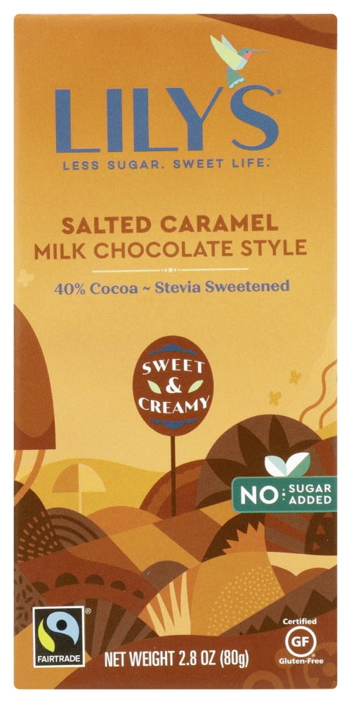 Lily's Salted Caramel Milk Chocolate Style Bar, 2.8 oz