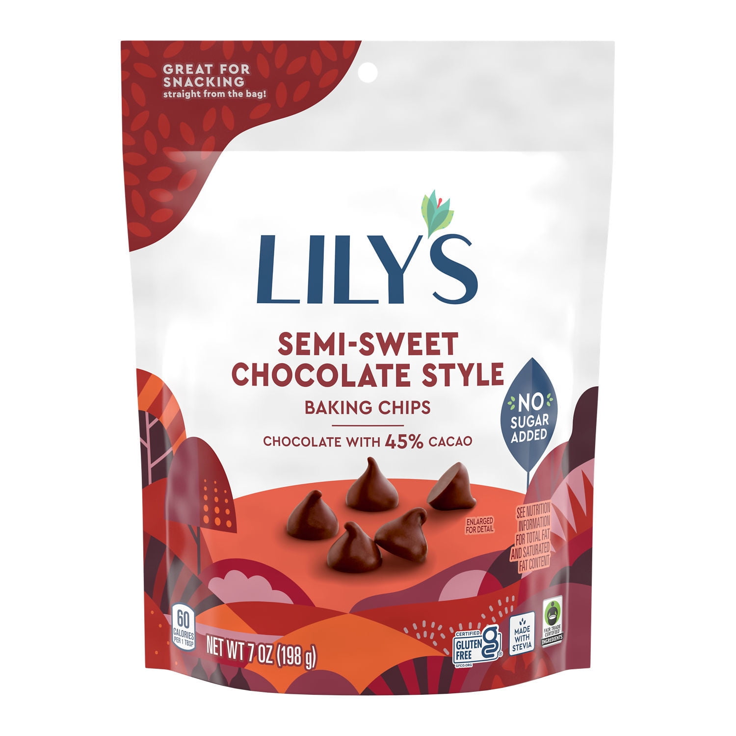 Lily's Semi-Sweet Style Baking Chips, 7 oz