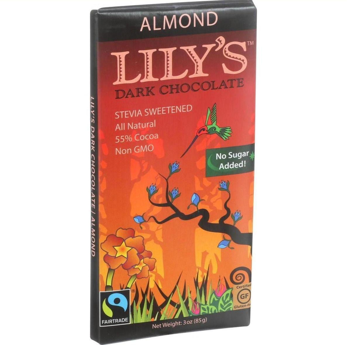 Lily's Sweets Chocolate Bar Dark Chocolate 55 Percent Cocoa