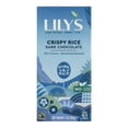 thumbnail image 1 of Lily's Sweets Chocolate Bar - Dark Chocolate - 55 Percent Cocoa - Crispy Rice - 3 oz Bars - Case of 12, 1 of 1