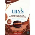 Lily's Sweets Dark Chocolate Peanut Butter Cups 3.2 oz Pack of 2