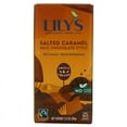 thumbnail image 1 of Lily's Sweets, Milk Chocolate Style Bar, Salted Caramel, 40% Cocoa, 2.8 oz, 1 of 2