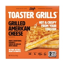 Lily's Toaster Grills - American Cheese Sandwich - Frozen Meal, 2 Pack
