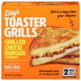 thumbnail image 1 of Lily's Toaster Grills - Grilled Cheeseburger Sandwich - Frozen Meal, 2 Pack, 1 of 8