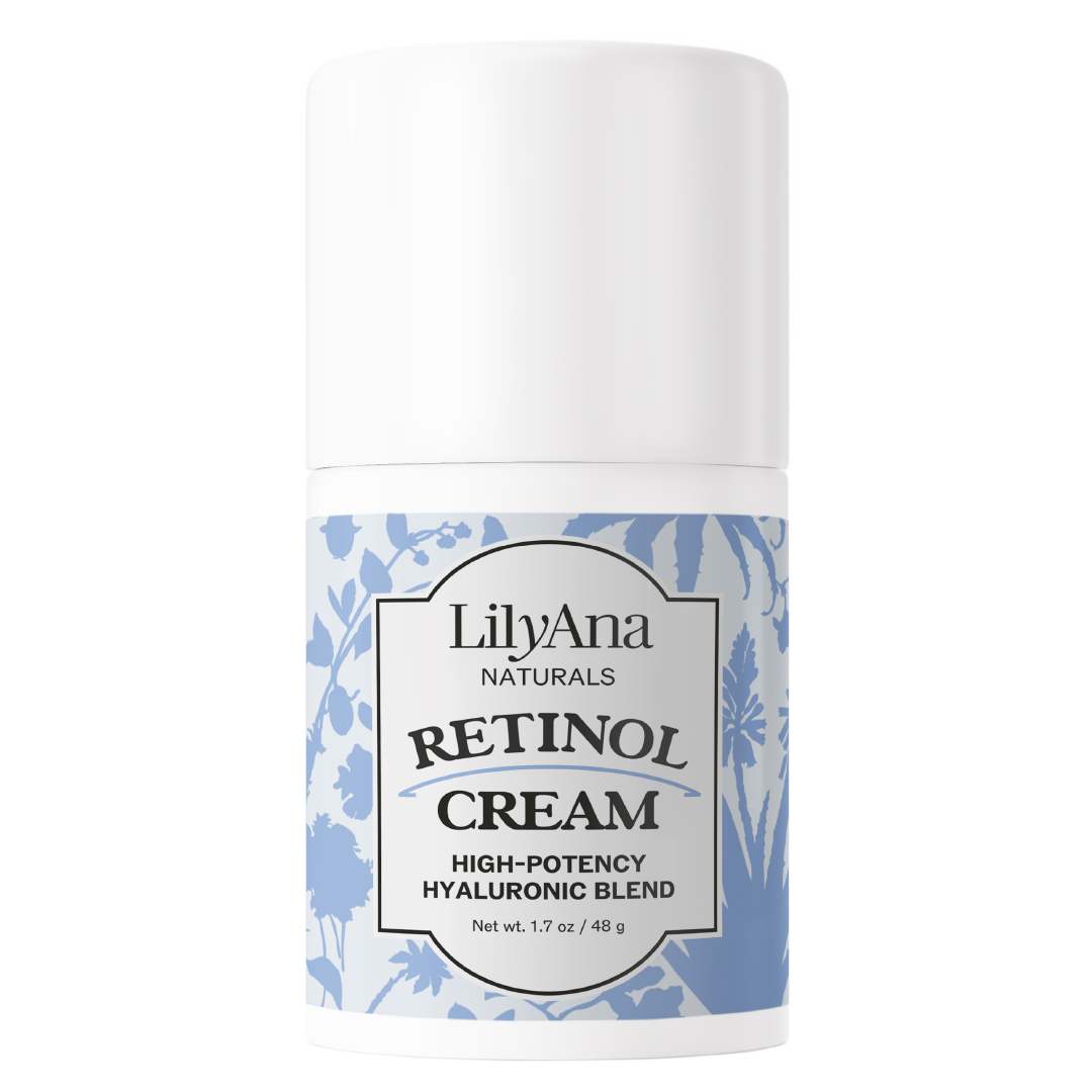LilyAna Naturals Retinol Cream for Face - Retinol Cream, Anti Aging Cream, Retinol Moisturizer for Face, Wrinkle Cream for Face, 2.5% Retinol Complex,100% Vegan- 1.7oz - image 1 of 3