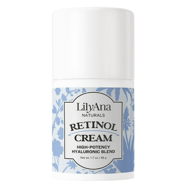 LilyAna Naturals Retinol Cream for Face - Retinol Cream, Anti Aging Cream, Retinol Moisturizer for Face, Wrinkle Cream for Face, 2.5% Retinol Complex,100% Vegan- 1.7oz