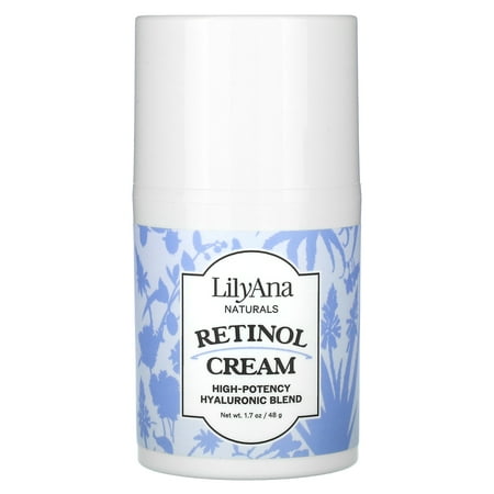 LilyAna Naturals Retinol Cream - Made in USA, Anti Aging Moisturizer for Face and Neck,Wrinkle, Retinol Complex - 1.7oz