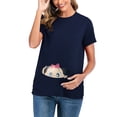 thumbnail image 1 of LilyLLL Maternity Clothes Pregnant Womens Funny Print T-shirt Short Sleeve Blouse Tops, 1 of 4