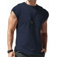 thumbnail image 1 of LilyLLL Mens Short Sleeve Muscle T Shirt Solid Color Sleeveless Undershirt Tank Tops, 1 of 2