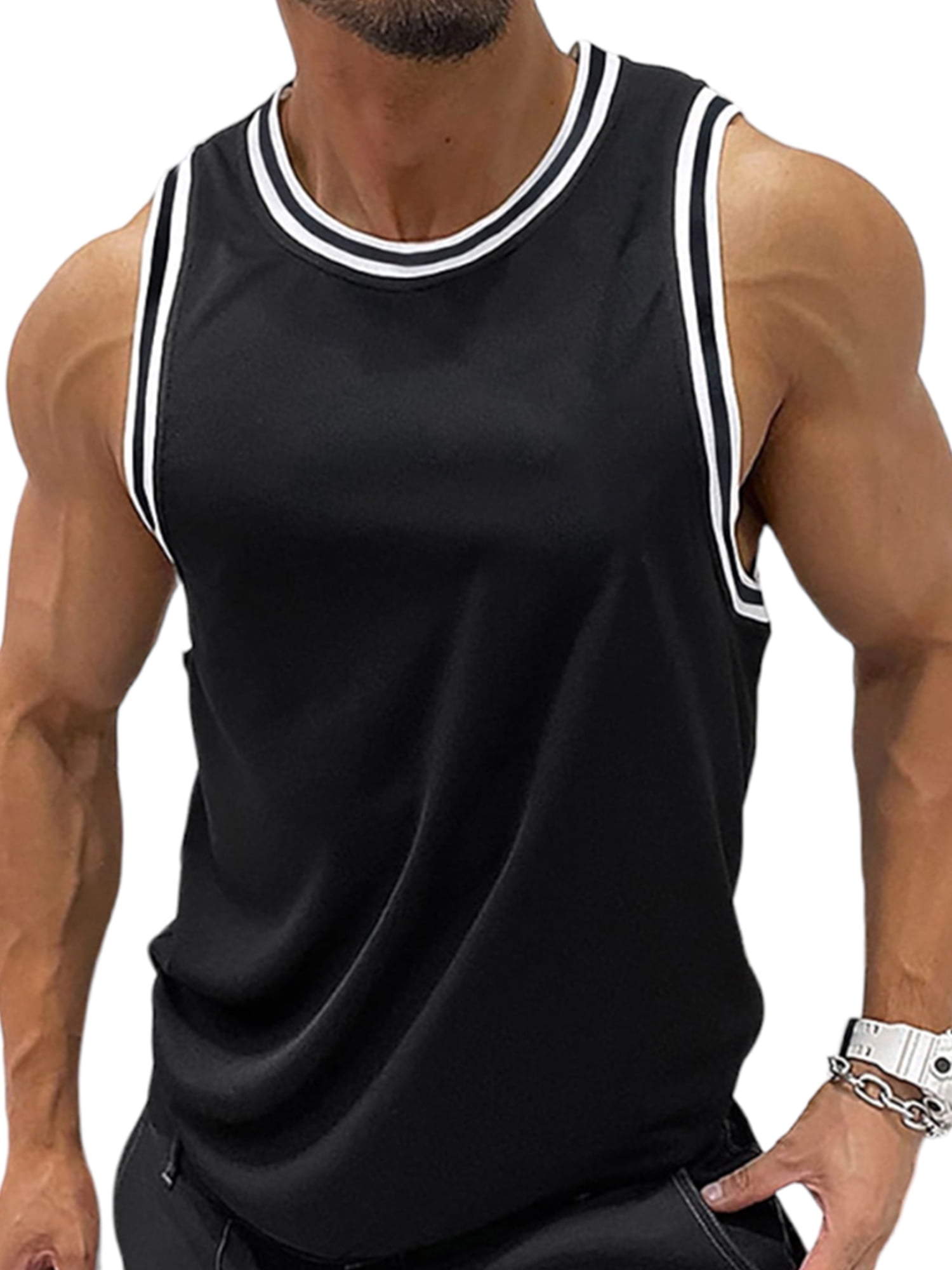 LilyLLL Mens Sleeveless Tank Tops Vest Bodybuilding Gym Fitness Muscle Training T Shirts