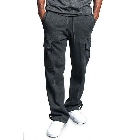 LilyLLL Mens Straight Leg Cargo Pants Performance Sport Jogger Trousers Sweatpants