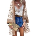 thumbnail image 1 of LilyLLL Plus Size M-5XL Womens Boho Floral Kimono Cover Up Open Front Cardigan Tops, 1 of 2