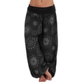 thumbnail image 1 of LilyLLL Plus Size S-5XL Womens Boho Floral Baggy Wide Leg Hippie Casual Harem Pants, 1 of 3