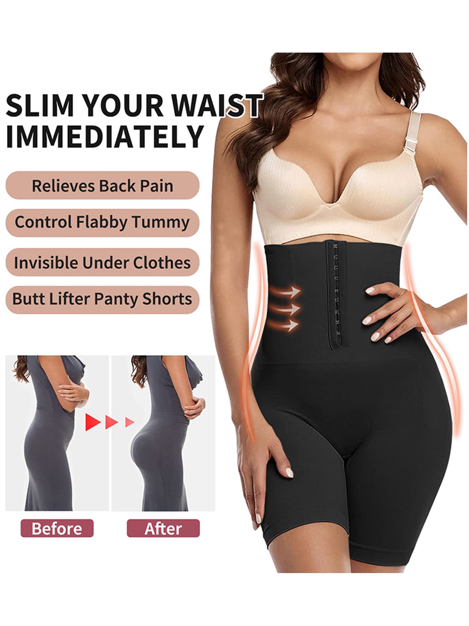 Women Plus Size 5XL Shapewear Body Shaper Slimming Waist Trainer