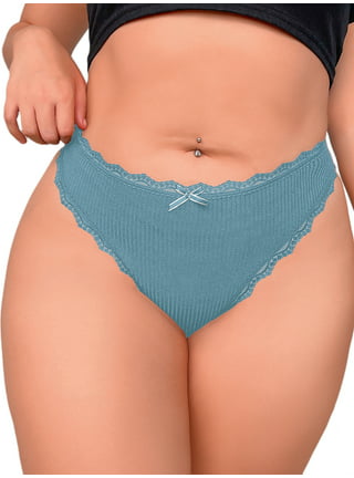 LilyLLL Plus Size Womens 2PCS Lingerie Lace Bra Briefs Panties Underwear  Set 