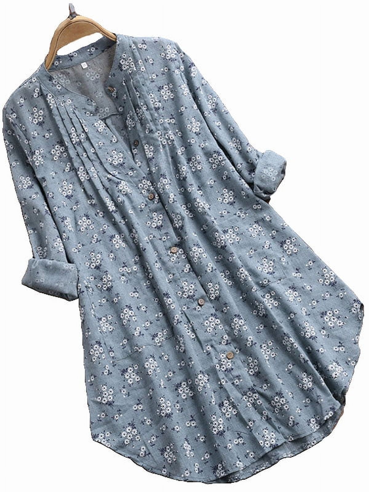 19Momme Women's Silk Navy Floral Print Button-Up Shirt & Wide-Leg Pants Set