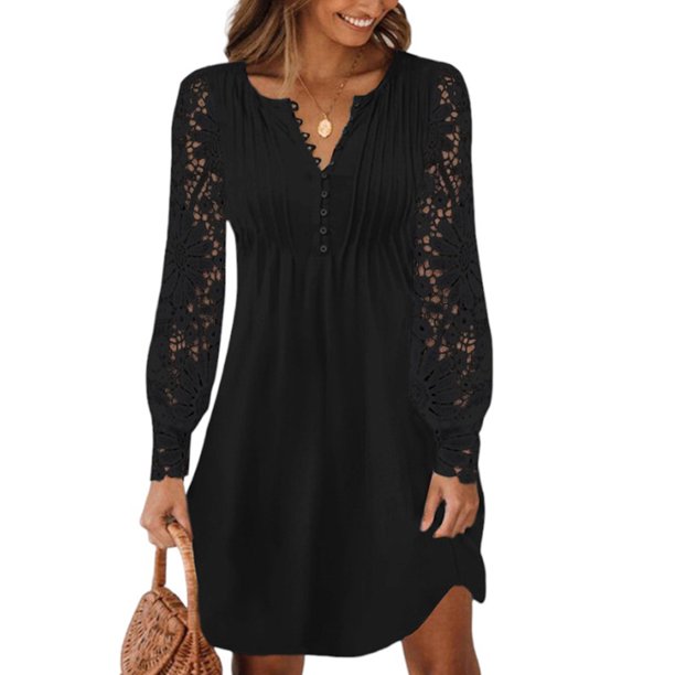 dress over long sleeve All Over You Long Sleeve Mini Dress Oat