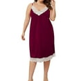 thumbnail image 1 of LilyLLL Women Sexy Lingerie Chemise Nightie Babydoll Lace Sleepwear Nightdress Plus Size, 1 of 5