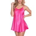 thumbnail image 1 of LilyLLL Women's Silky Satin Chemise Nightdress Sexy Nightie Sleepwear Gown S-3XL, 1 of 3