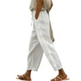 thumbnail image 1 of LilyLLL Womens Drawstring Elastic Waist Straight Leg Baggy Lounge Casual Pants, 1 of 2