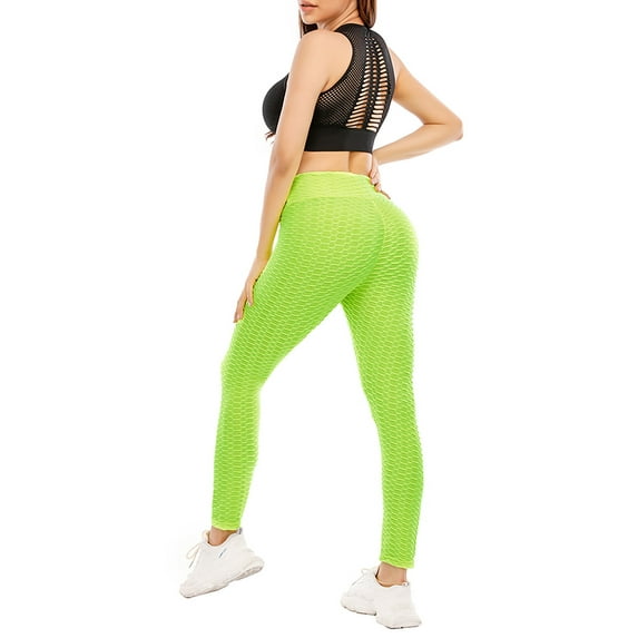 LilyLLL Womens High Waist Bubble Butt Lift Sport Workout Yoga Pants Stretch Leggings
