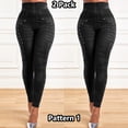 thumbnail image 1 of LilyLLL Womens High Waist Skinny Denim Jeans Stretch Tights Leggings, 1 of 2