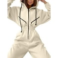 thumbnail image 1 of LilyLLL Womens Hoodie Sweatshirt Sweatpants One Pieces Zipper Jumpsuit Romper, 1 of 2