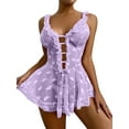 thumbnail image 1 of LilyLLL Womens See Through Lace Sheer Negligee Sleepwear Babydoll Lingerie Nightdress, 1 of 3
