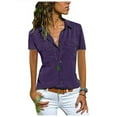 thumbnail image 1 of New Solid Color Wild Long Sleeve Stand Collar Shirt Cotton Shirt, 1 of 2