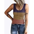thumbnail image 1 of LilyLLL Womens Sleeveless Ribbed Tank Tops Summer Buttons Printed Camisole T Shirt, 1 of 2