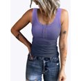 thumbnail image 1 of LilyLLL Womens Sleeveless Ribbed Tank Tops Summer Buttons Printed Camisole T Shirt, 1 of 2