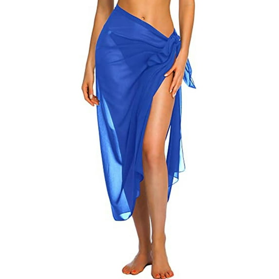 LilyLLL Womens Summer Bathing Chiffon Dress Bikini Swimsuit Cover Up Sarong Beachwear