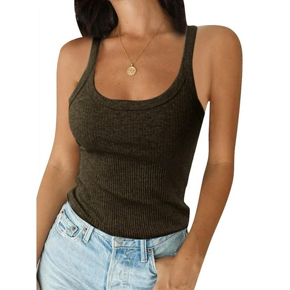 LilyLLL Womens Summer Camisole Tank Tops Sleeveless Basic T-Shirt Blouse