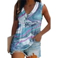 thumbnail image 1 of LilyLLL Womens Summer Holiday Floral Sleeveless Tank Blouse Shirt Tops, 1 of 3