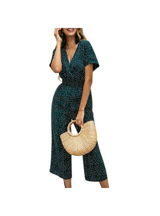 Best Deal for Jumpsuit for Women Casual Generic Summer Wrap， Christmas