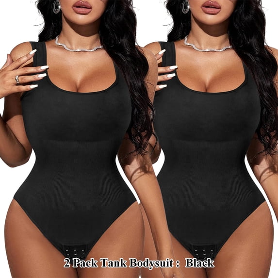 LilyLLL Womens Waist Trainer Shapewear Crotchless Thong Bodysuits Tummy Control Butt Lifter Body Shaper