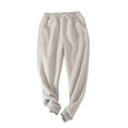 thumbnail image 1 of LilyLLL Womens Winter Warm Sweatpants Fluffy Fleece Lined Elastic Waist Jogger Pants, 1 of 3