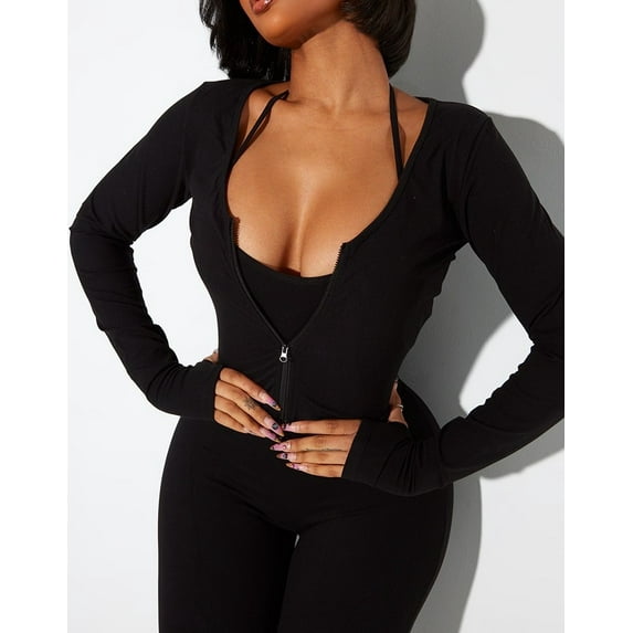 LilyLLL Womens Yoga Fitness Jackets Zipper Sculpting Tops Sport Workout Coat