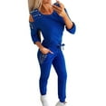 thumbnail image 1 of LilyLLLL Womens Cold Shoulder Shirt Pants Tracksuit Set Casual Jogging Suit Sport Wear, 1 of 5