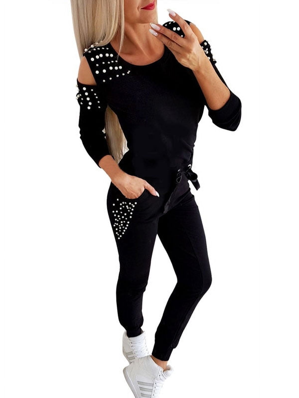 Cold shoulder tracksuit new arrivals
