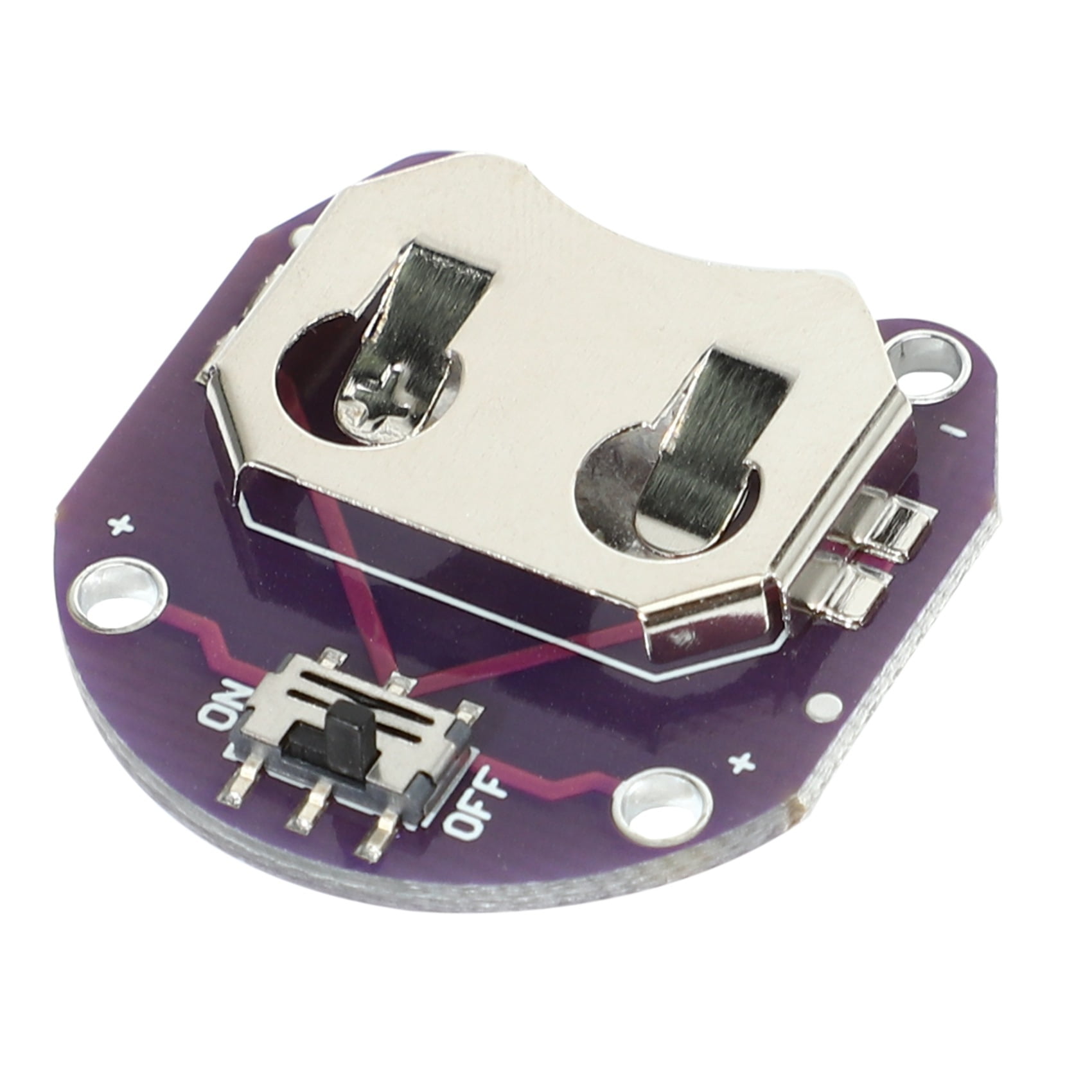 10PCS CR2032 Battery Holder Module With Toggle Switch - Lilypad Style For Arduino & Wearables