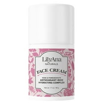 Lilyana Naturals, Face Cream Moisturizer for Women - Anti-Aging Wrinkle Cream for Face, Face Moisturizer For Dry Skin, Dark Spot Brightening, Rose and Pomegranate Extracts,100% Vegan -1.7oz
